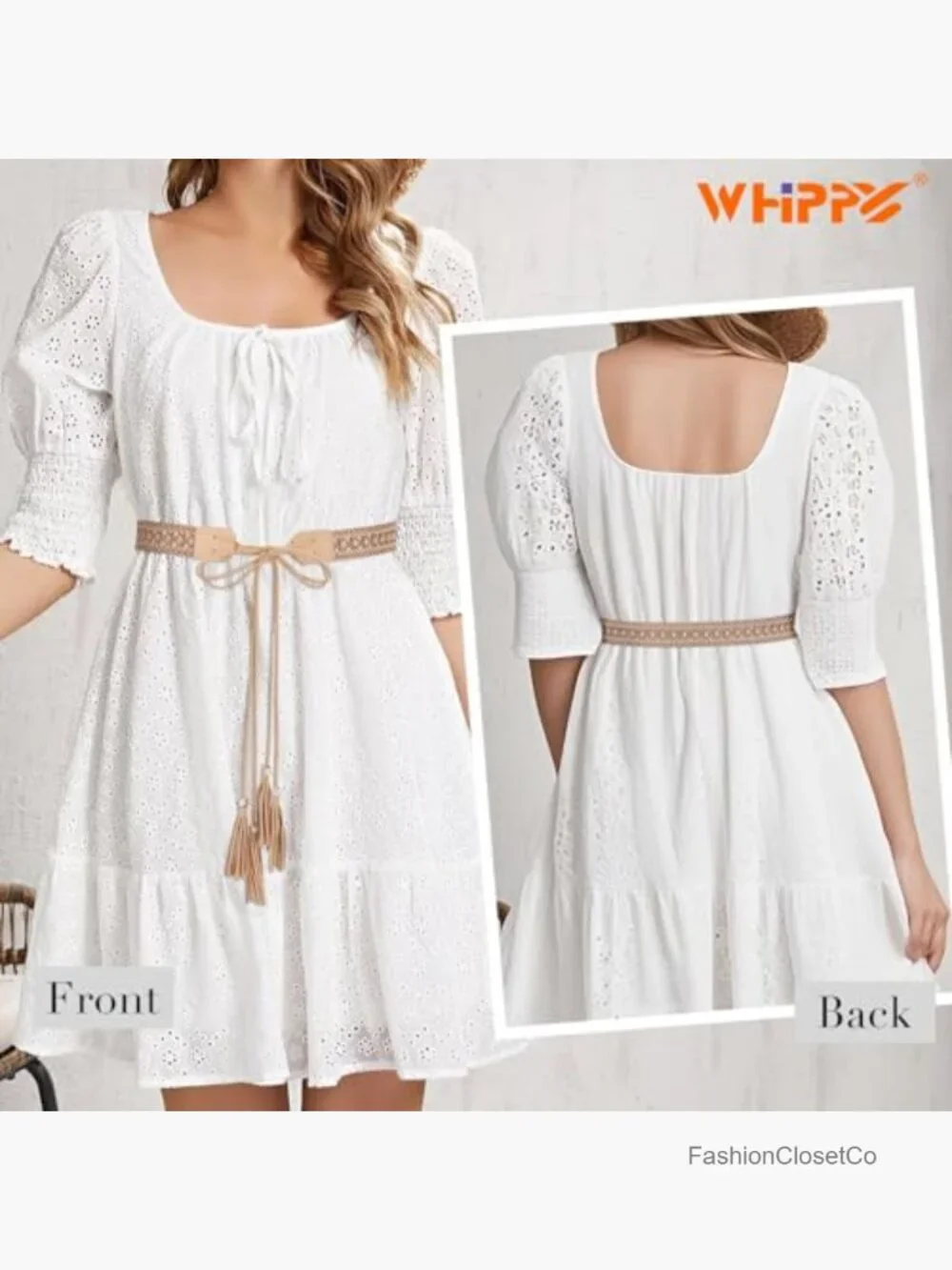 Boho Braided Tassel Belt Women Western Cowgirl Woven Sash Hollow Floral Wax Rope